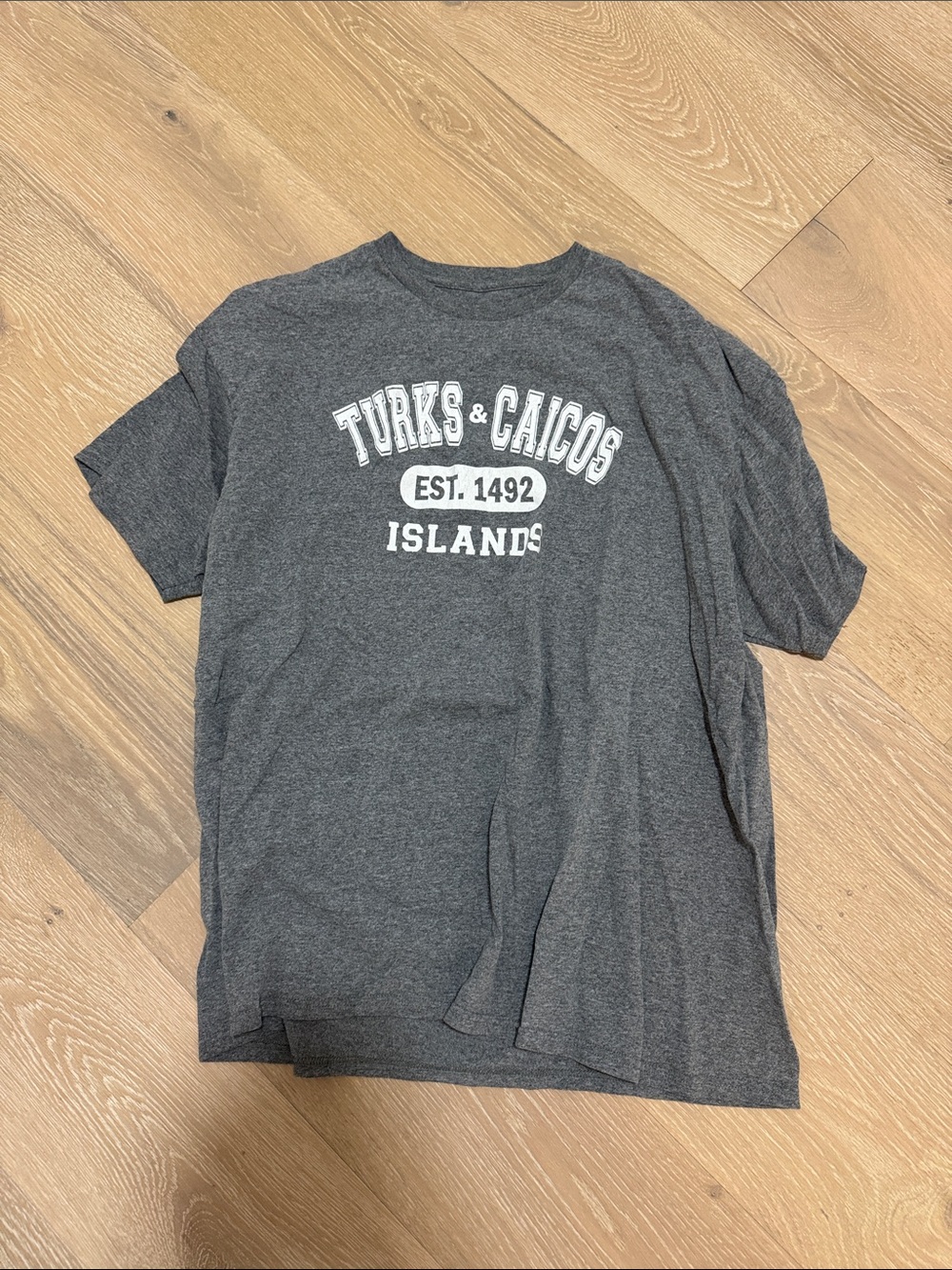 Turks & Caicos Gray Graphic Tee